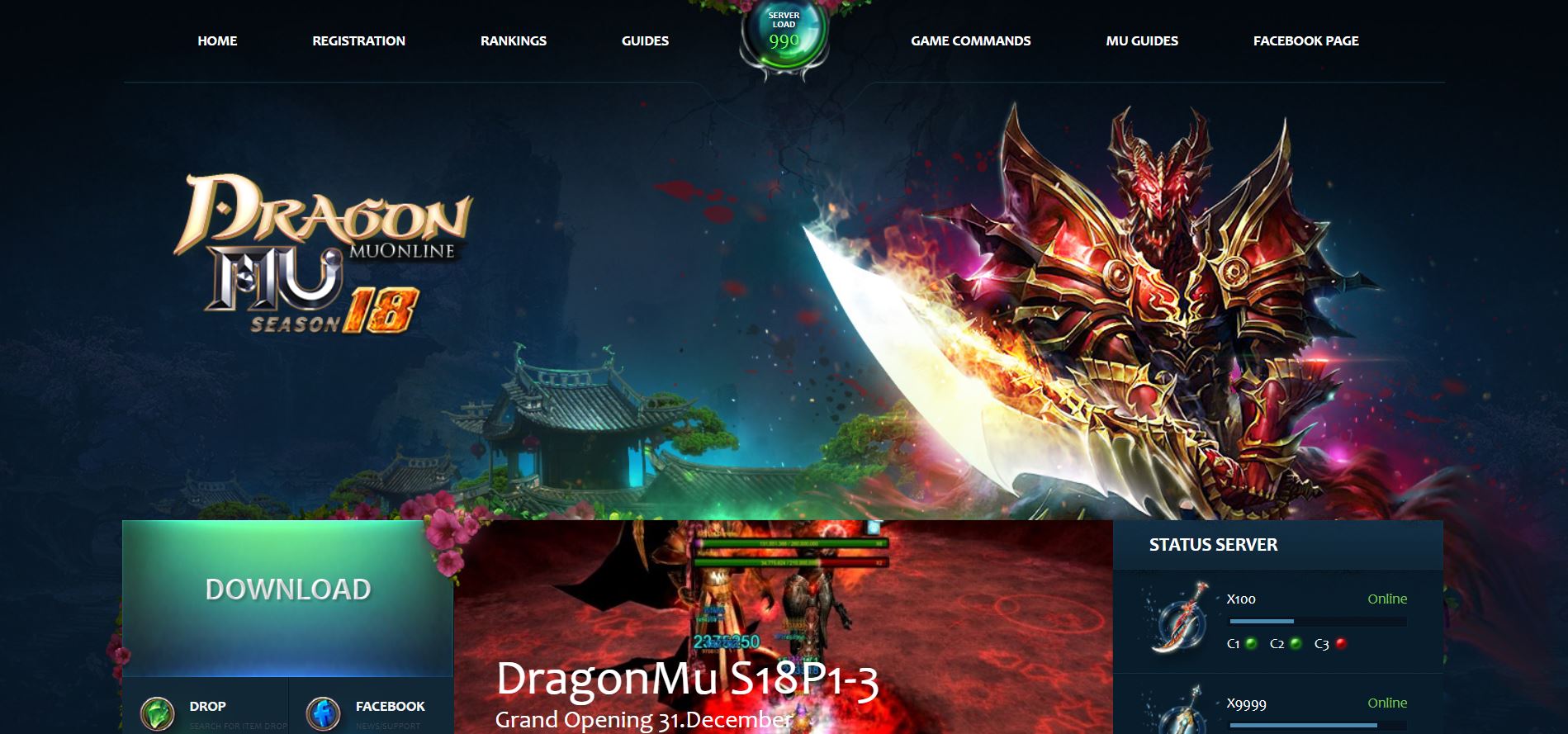 🐉 Abra as Portas do Dragão! MuOnline Season 18 x999k - Dragonmu.net 🐉