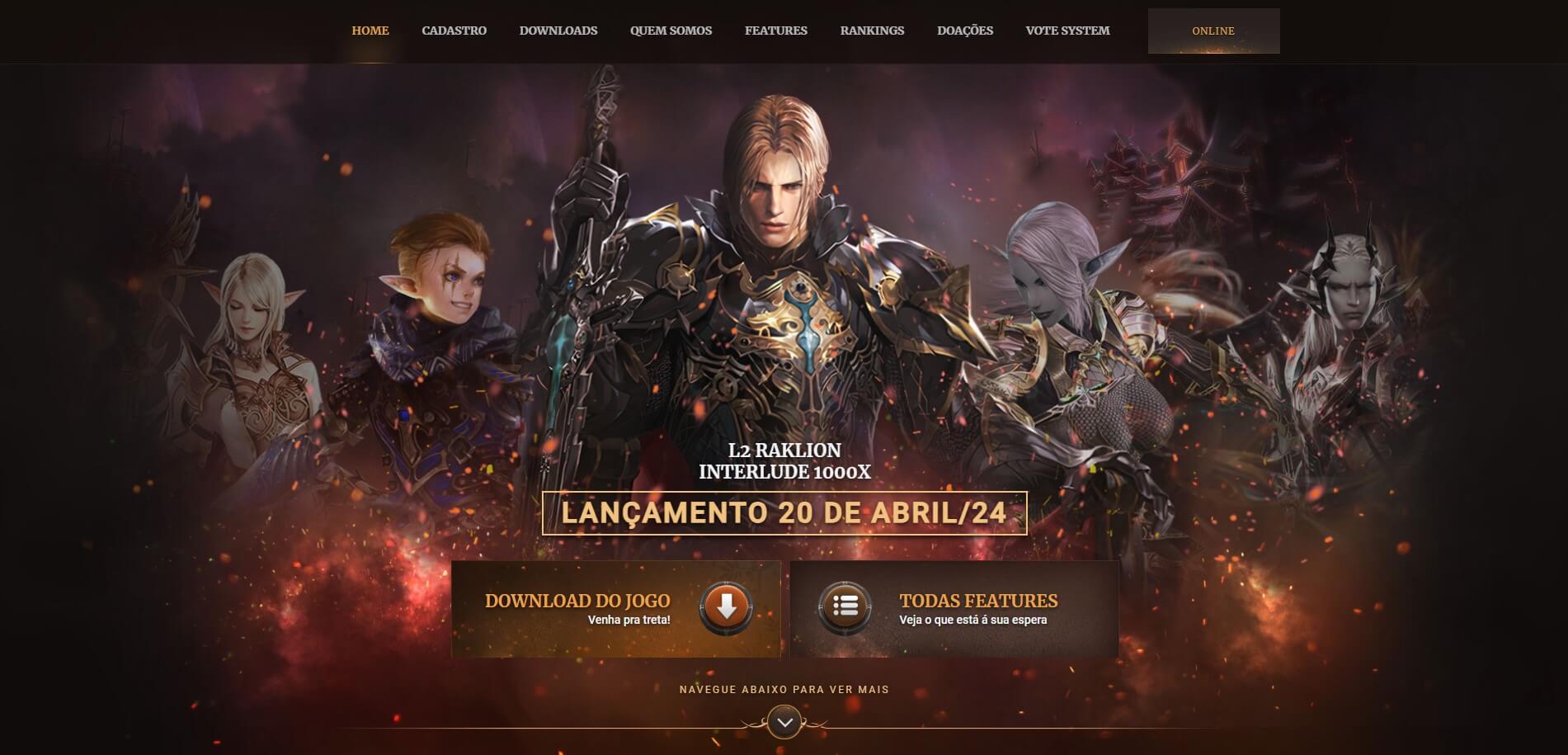 L2 Raklion🏰 Legendary Lineage 2 Interlude x1000 on l2raklion.com.br! 🏰