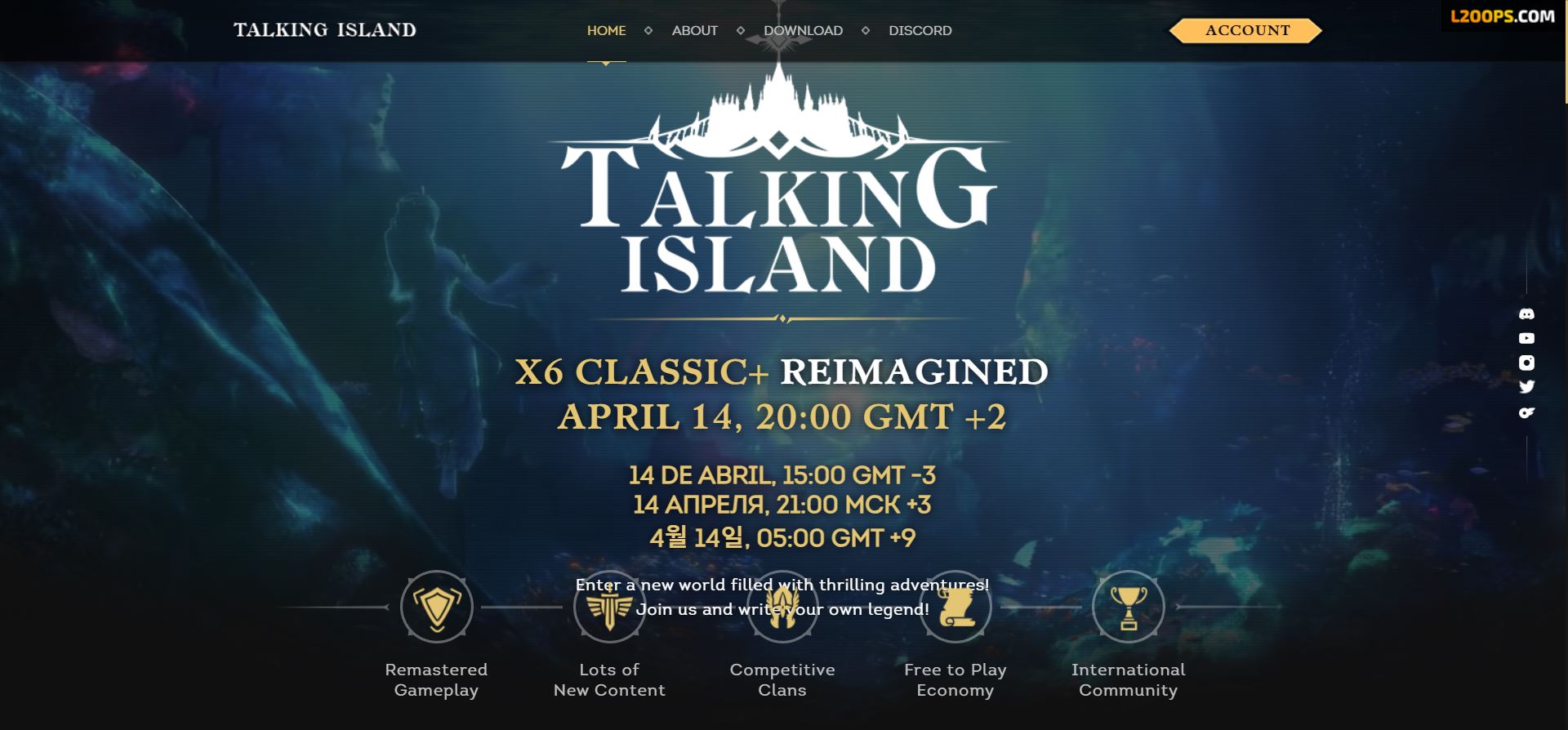 🏝️🔮 Вирушайте в дивовижний світ на Talking-Island.net! Classic x6 ⚔️🌟