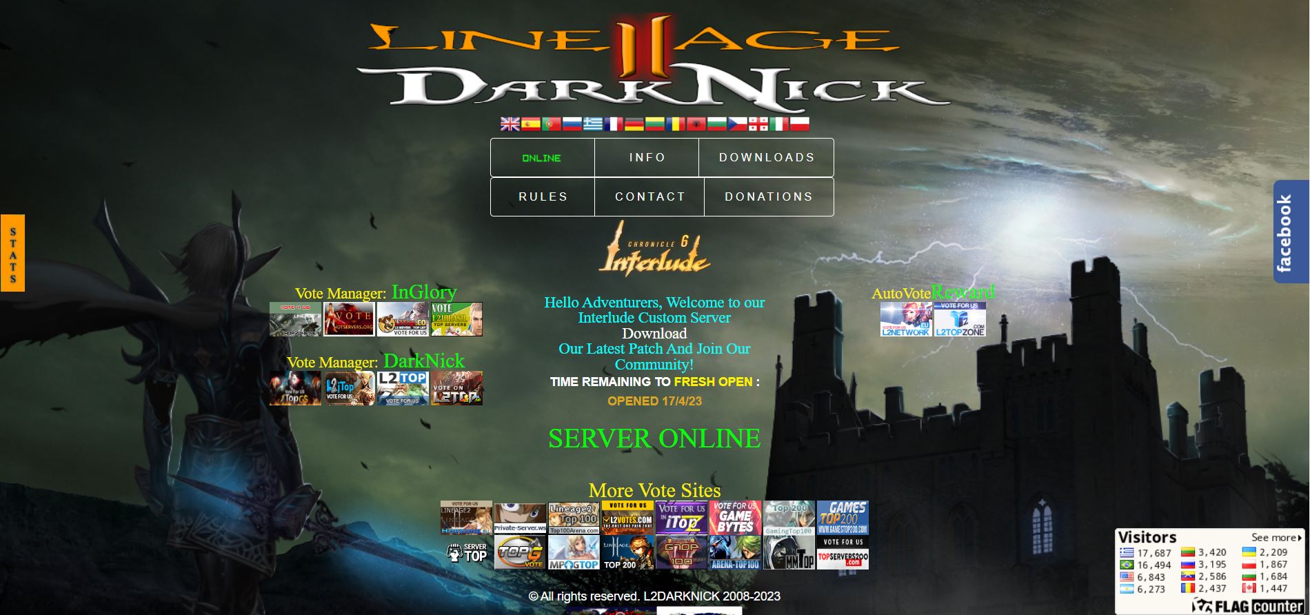 ⚔️ DarkNick: Torbellino de Crónicas Interlude! 💥 Tasas x1000 - ¡Adrenalina al Máximo!