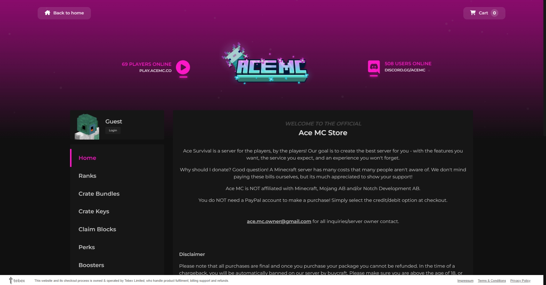 🎮 AceMC: Кращий сервер Minecraft v1.20.1! 🛡️