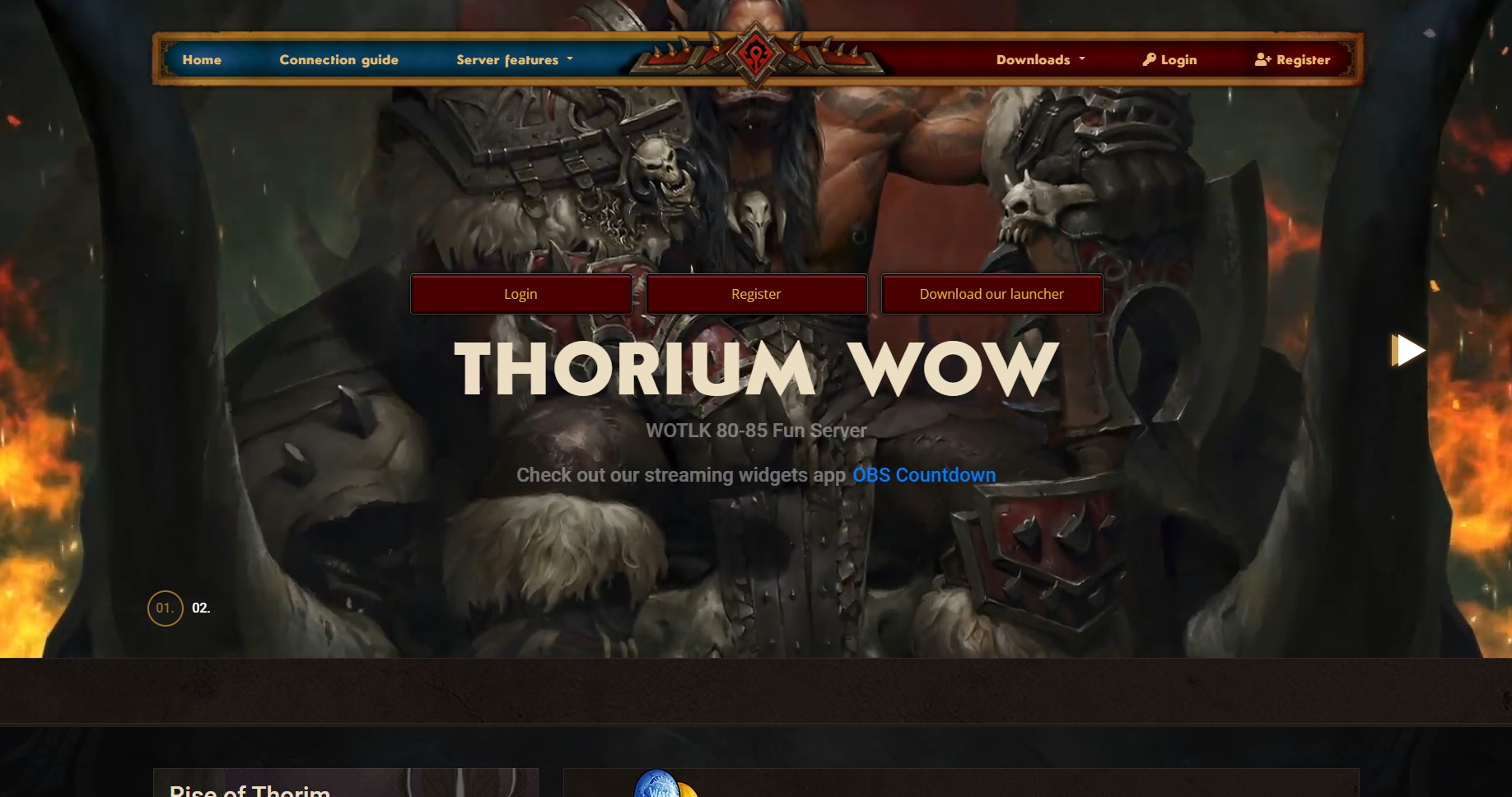 🛡️ThoriumWoW: The Art of World of Warcraft 3.3.5a with x1 rate!⚡